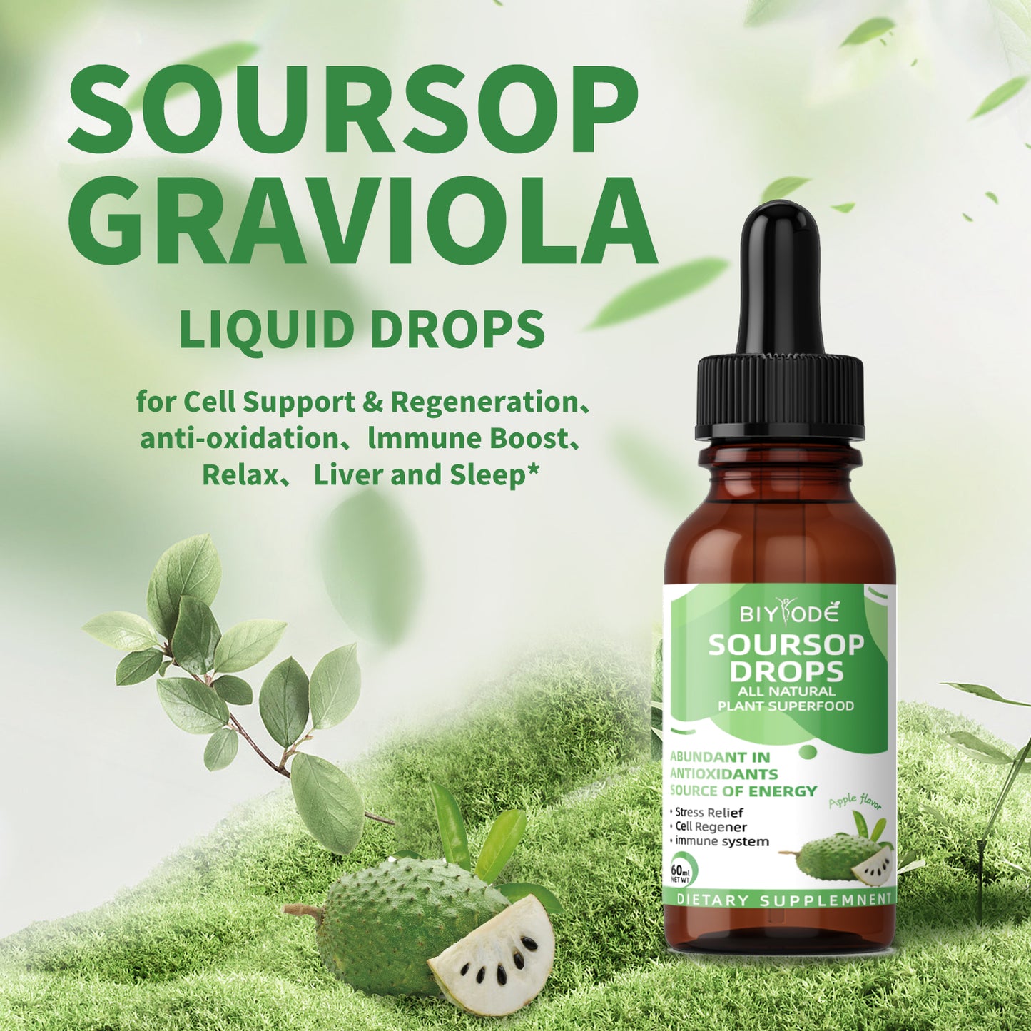 Prickly fruit and lychee drops