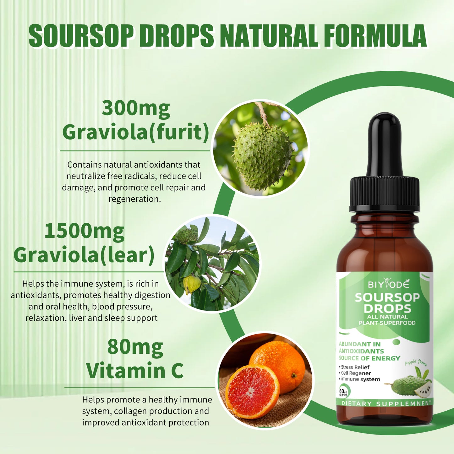 Prickly fruit and lychee drops