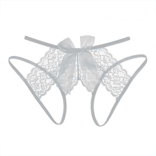 Sexy Lingerie Uniform Temptation Plus Size 200kg Pure Seductive Lace Tearable Open Crotch Pants Set