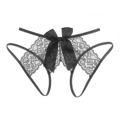 Sexy Lingerie Uniform Temptation Plus Size 200kg Pure Seductive Lace Tearable Open Crotch Pants Set
