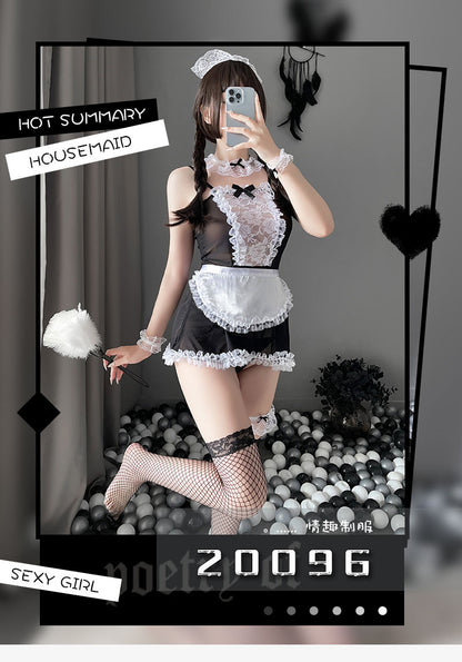 Sexy Maid Temptation Lingerie Passionate Flirt Outfit Set