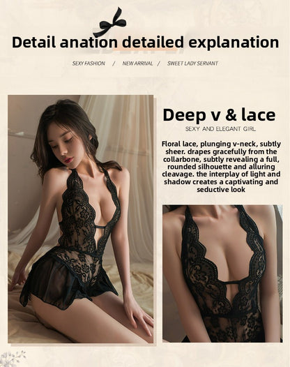 Plus Size Sexy Lingerie Wholesale Transparent Lace Temptation Bodysuit Open Crotch For Women