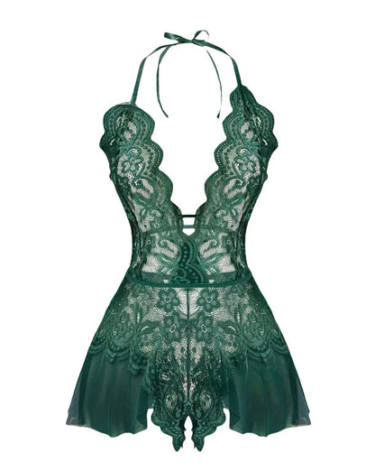 Plus Size Sexy Lingerie Wholesale Transparent Lace Temptation Bodysuit Open Crotch For Women